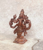 Brownish-Orange Copper Idols India, 1.6 Inches, Handmade God Idol 19 Gram, Patina Antique Finish, Pack Of 1 Piece