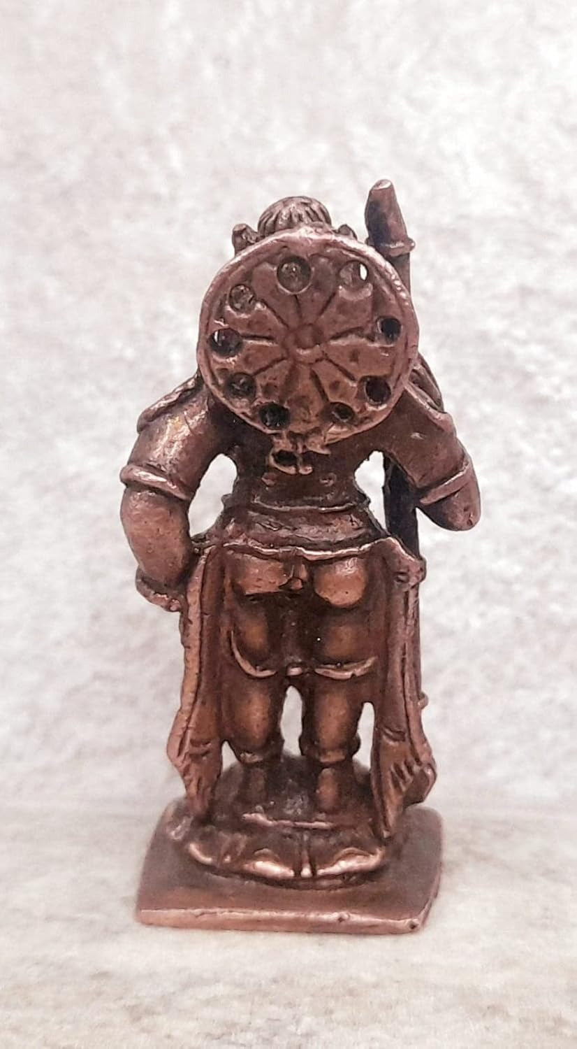 Antique Copper Copper Handmade Udupi Krishna Idols India, 1.9 Inches, 50G, Patina Antique Finish, Pack Of 1 Piece