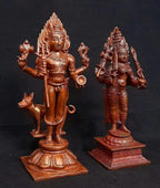 Brown Copper Idols Of God Kalabhairavar, 5.5 Inches, Amman 820G, Pack Of 2 Piece
