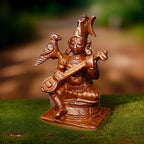 Brownish-Orange Copper Idols India Handmade Goddess Raja Matangi 1.6 Inches 50G Pack Of 1 Piece