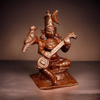 Brownish-Orange Copper Idols India Handmade Goddess Raja Matangi 1.6 Inches 50G Pack Of 1 Piece