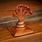 Brownish-Orange Copper Idols India, 1.8 Inches, Handmade Adhisesha, 80G, Patina Antique Finish, Pack Of 1 Piece