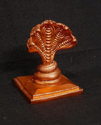 Brownish-Orange Copper Idols India, 1.8 Inches, Handmade Adhisesha, 80G, Patina Antique Finish, Pack Of 1 Piece