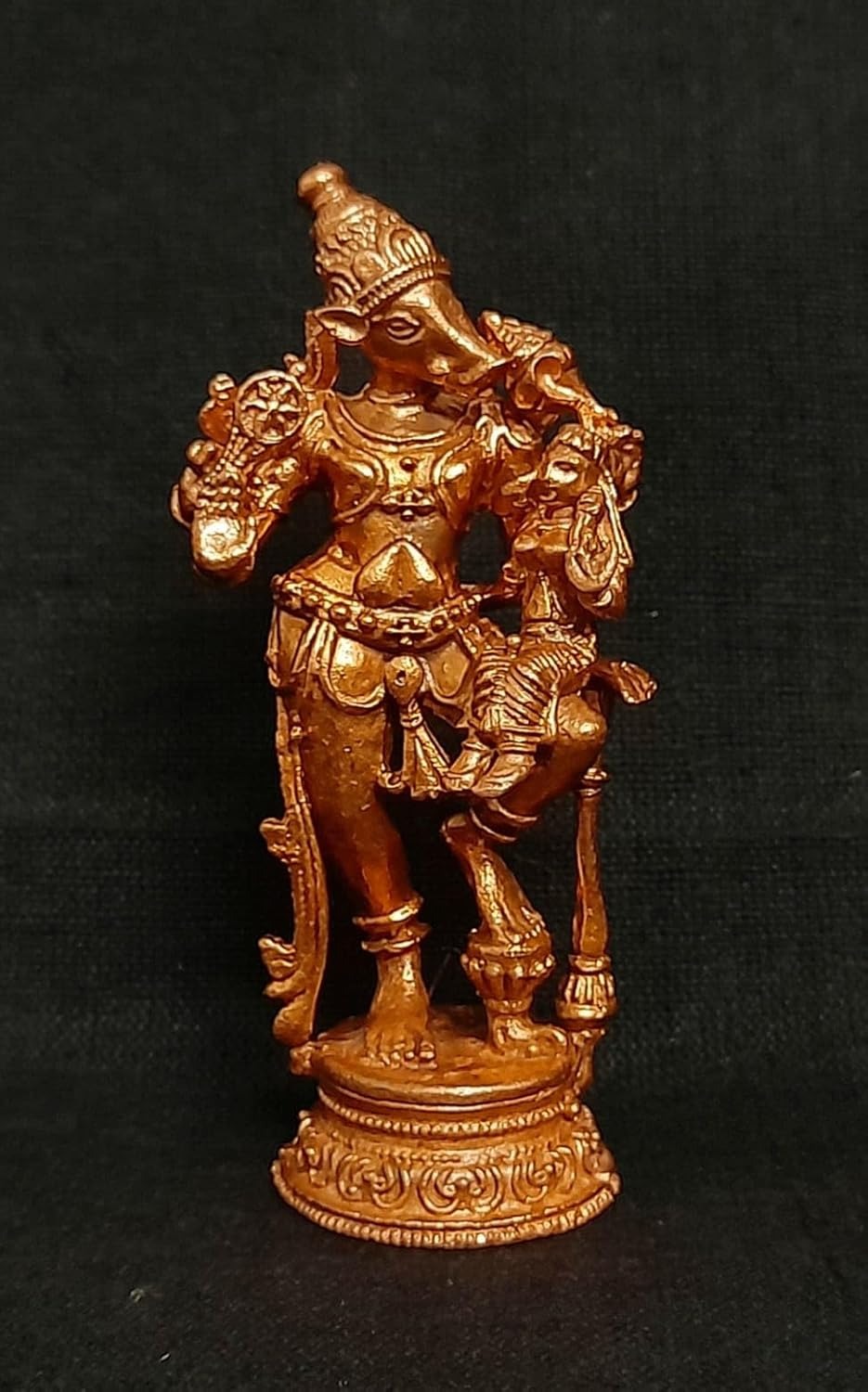 Brown Copper Idols Of Lakshmi Varahar, 2.7 Inches, 70G Handmade Pack Of 1 Piece
