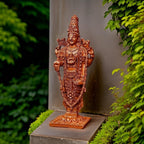 Brownish-Orange, Copper Handmade Balaji Idol 3.25 Inches, 100G, Pack Of 1 Piece