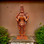 Brownish-Orange, Copper Handmade Balaji Idol 3.25 Inches, 100G, Pack Of 1 Piece