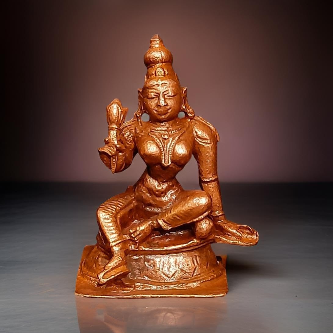 Antique Handmade Copper Idols Of Bhoogasakthi, 2.1 Inches 93 Gram, Pack Of 1 Piece
