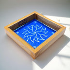 Unikraf  Creative Flower Design Rangoli Stencil Wooden 5×5 Inches