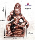 Brownish-Orange Copper Idols India, 1 Inches, Handmade Sastha, 25G, Patina Antique Finish, Pack Of 1 Piece