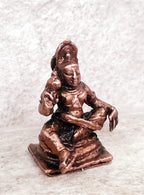 Brownish-Orange Copper Idols India, 1 Inches, Handmade Sastha, 25G, Patina Antique Finish, Pack Of 1 Piece