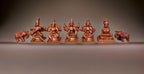 Brownish-Orange Copper Idols Of God Elephant Idol, Lakshmi, Varahi, Raja Rajeshwari, Saraswathi Annapoorani Combo Idol By, Pack Of 7 Piece