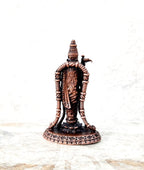 Brownish-Orange Copper Idols India 2.9 Inches, Handmade Meenakshi Devi Idol, 60G, Patina Antique Finish, Pack Of 1 Piece