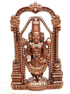 Brownish-Orange Copper Idols India, 2.3 Inches, Handmade Lord Balaji, 50G, Patina Antique Finish, Pack Of 1 Piece