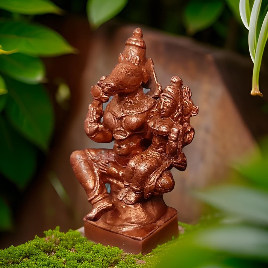 Copper Idols, 1.7 Inches, Handmade Lakshmi Varahar 50 Gram, Patina Antique Finish, Pack Of 1 Piece