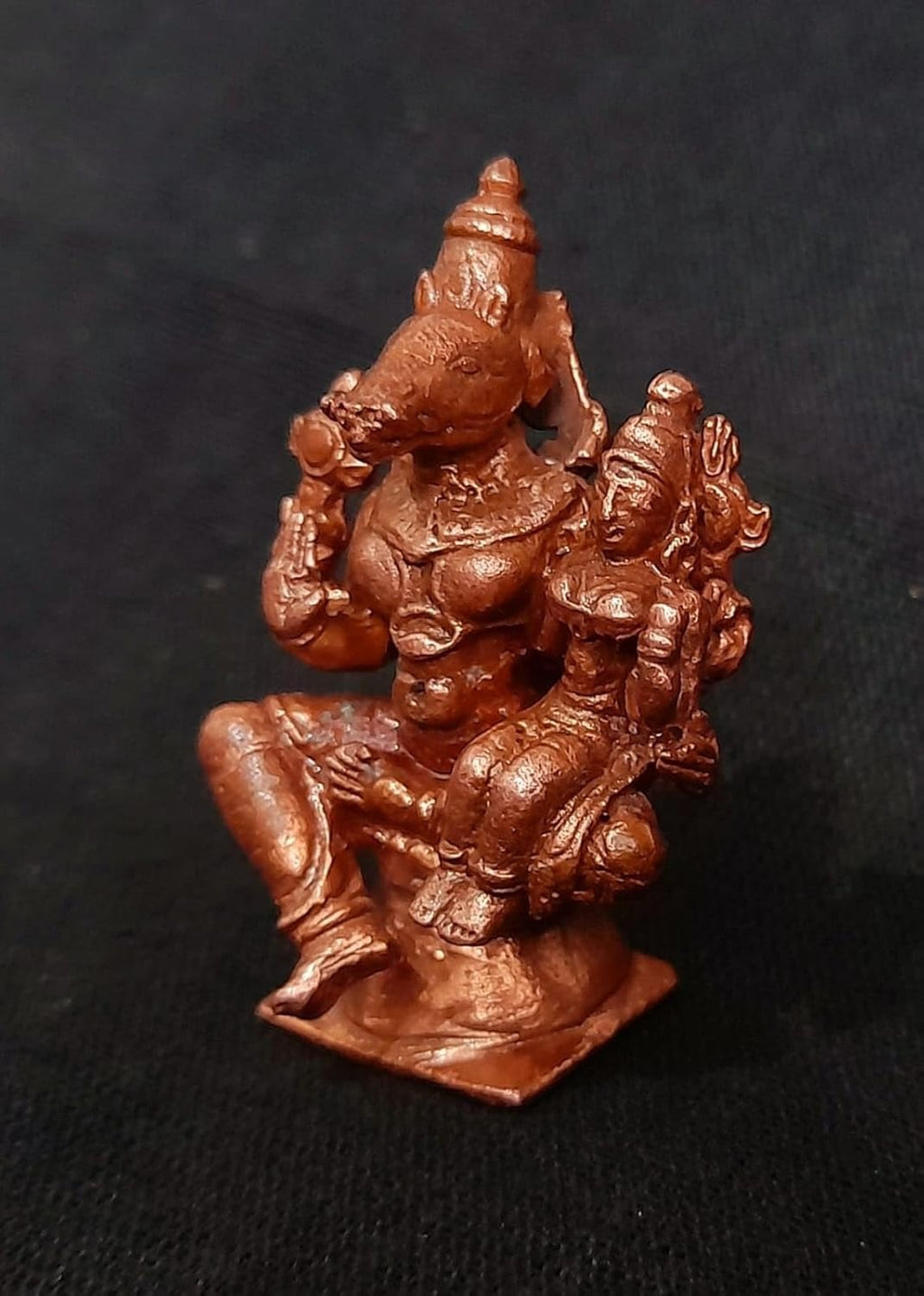 Copper Idols, 1.7 Inches, Handmade Lakshmi Varahar 50 Gram, Patina Antique Finish, Pack Of 1 Piece