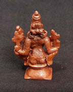 Copper Idols, 1.7 Inches, Handmade Lakshmi Varahar 50 Gram, Patina Antique Finish, Pack Of 1 Piece