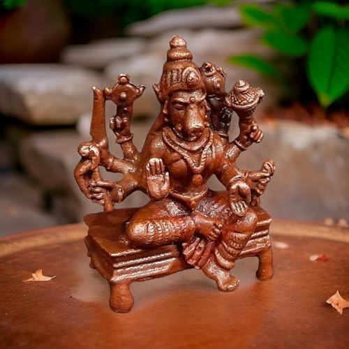 Copper Idols Of God Goddess Varahi, 1.5 Inches, 65 Gram, Pack Of 1 Piece