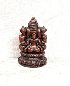 Brown Copper Idols Of God Ganesh, 1.4 Inches, 40 Gram, Patina Antique Finish, Pack Of 1 Piece