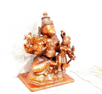Brown Copper Idols Of Lakshmi Hayagreevar, 2.5 Inches, 194G Handmade Pack Of 1 Piece