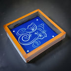 Unikraf  Ganesha Rangoli Kolam Stencil Wooden 5×5 Inches Pack of 1 Piece
