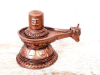 Brownish-Orange Copper Idols Of God Shivalingam, 2.1 Inches, 230G, Patina Antique Finish, Pack Of 1 Piece