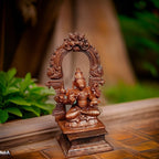 Brown Copper Handmade Varahar With Prabhavalli 490 Gram, 4.7 Inches, Pack Of 2 Piece