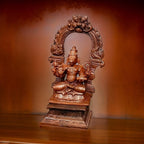 Brown Copper Handmade Varahar With Prabhavalli 490 Gram, 4.7 Inches, Pack Of 2 Piece