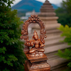 Brown Copper Handmade Varahar With Prabhavalli 490 Gram, 4.7 Inches, Pack Of 2 Piece