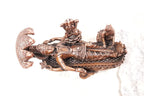 Brownish-Orange Copper Idols Of God Anandha Padmanabhaswamy, 2.7 Cm, 70 G, Patina Antique Finish, Pack Of 1 Piece