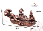 Brownish-Orange Copper Idols Of God Anandha Padmanabhaswamy, 2.7 Cm, 70 G, Patina Antique Finish, Pack Of 1 Piece