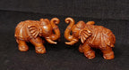 Antique Copper Idols India, 1 Inches, Handmade Paired Elephant Idol 60 Gram, Patina Antique Finish, Pack Of 2 Piece