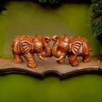 Antique Copper Idols India, 1 Inches, Handmade Paired Elephant Idol 60 Gram, Patina Antique Finish, Pack Of 2 Piece