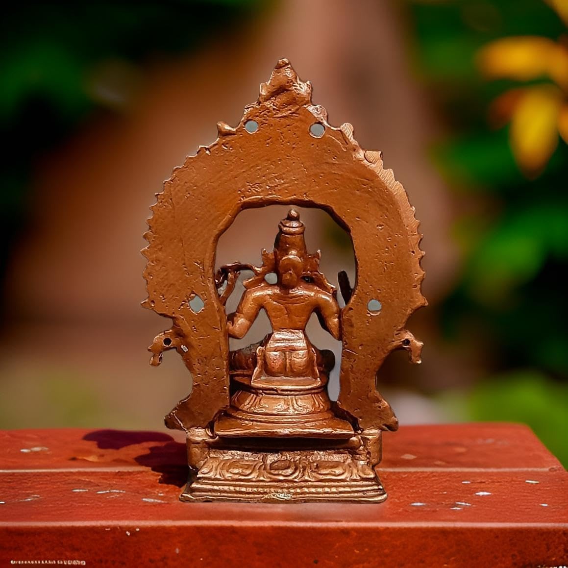 Brownish-Orange Copper Idols India, Handmade Goddess Varahi Idol With Prabhavalli 3 Inches, 135G, Pack Of 2 Piece