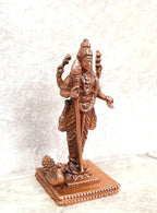 Brown Copper Idols Of Murugan, 2.3 Inches, 56G Handmade Pack Of 1 Piece