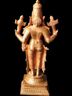 Brown Copper Idols Srinivasa Perumal 6 Inches, 760 Garm Pack Of 1 Piece