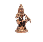Brownish-Orange Copper Handmade Sabrimala Ayyapa, 5.5 Cm, 55G, Patina Antique Finish, Pack Of 1 Piece