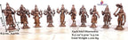 Brownish-Orange Copper Idols Of God Dasaavatharam By Unikraf , 3.5 Inches, 1.1Kg, Patina Antique Finish, Pack Of 10 Piece