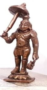 Brownish-Orange Copper Idols Of God Dasaavatharam By Unikraf , 3.5 Inches, 1.1Kg, Patina Antique Finish, Pack Of 10 Piece