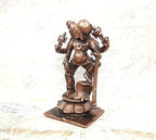 Copper Idols, 8.5 Cm, Handmade Bhoo Varaha 280Grams, Patina Antique Finish, Pack Of 1 Piece