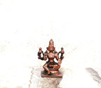 Copper With Antique Finish Copper Handmade Lakshmi Idols India, 1.7Inches, 40G, Patina Antique Finish, Pack Of 1 Piece