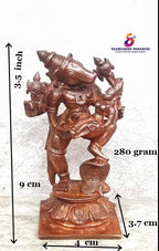 Brownish-Orange Copper Idols, 3.5 Inches, Handmade Bhu Varaha, 280G, Patina Antique Finish, Pack Of 1 Piece