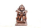 Brownish-Orange Copper Idols, 7.5 Cm, Handmade Hanuman 310 G, Patina Antique Finish, Pack Of 1 Piece