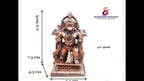 Brownish-Orange Copper Idols, 7.5 Cm, Handmade Hanuman 310 G, Patina Antique Finish, Pack Of 1 Piece