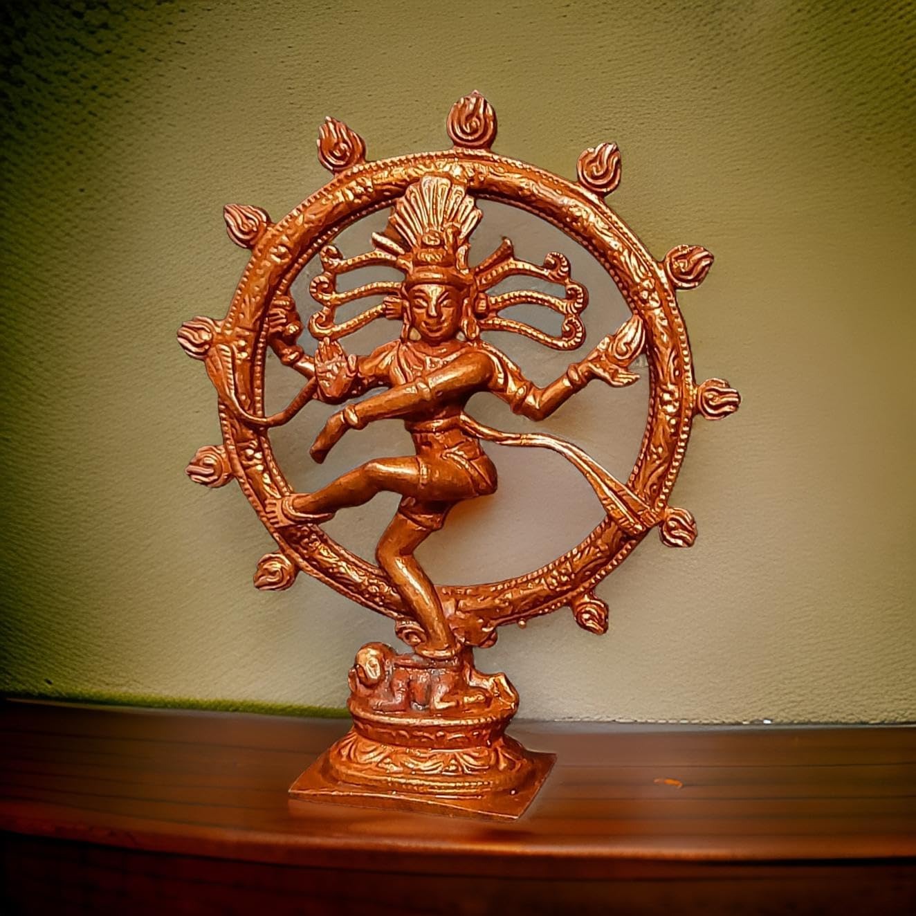 Copper Idols India, Handmade Natarajar, 3.3 Inches, 107G, Pack Of 1 Piece