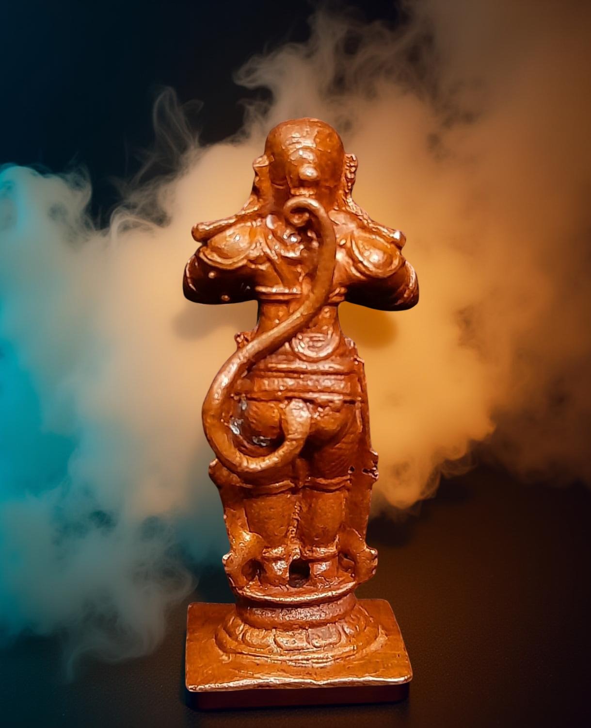 Brown Copper God Idols Hanuman, 2.3 Inches, 60G, Patina Antique Finish, Pack Of 1 Piece