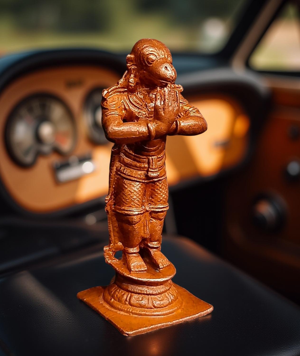 Brown Copper God Idols Hanuman, 2.3 Inches, 60G, Patina Antique Finish, Pack Of 1 Piece