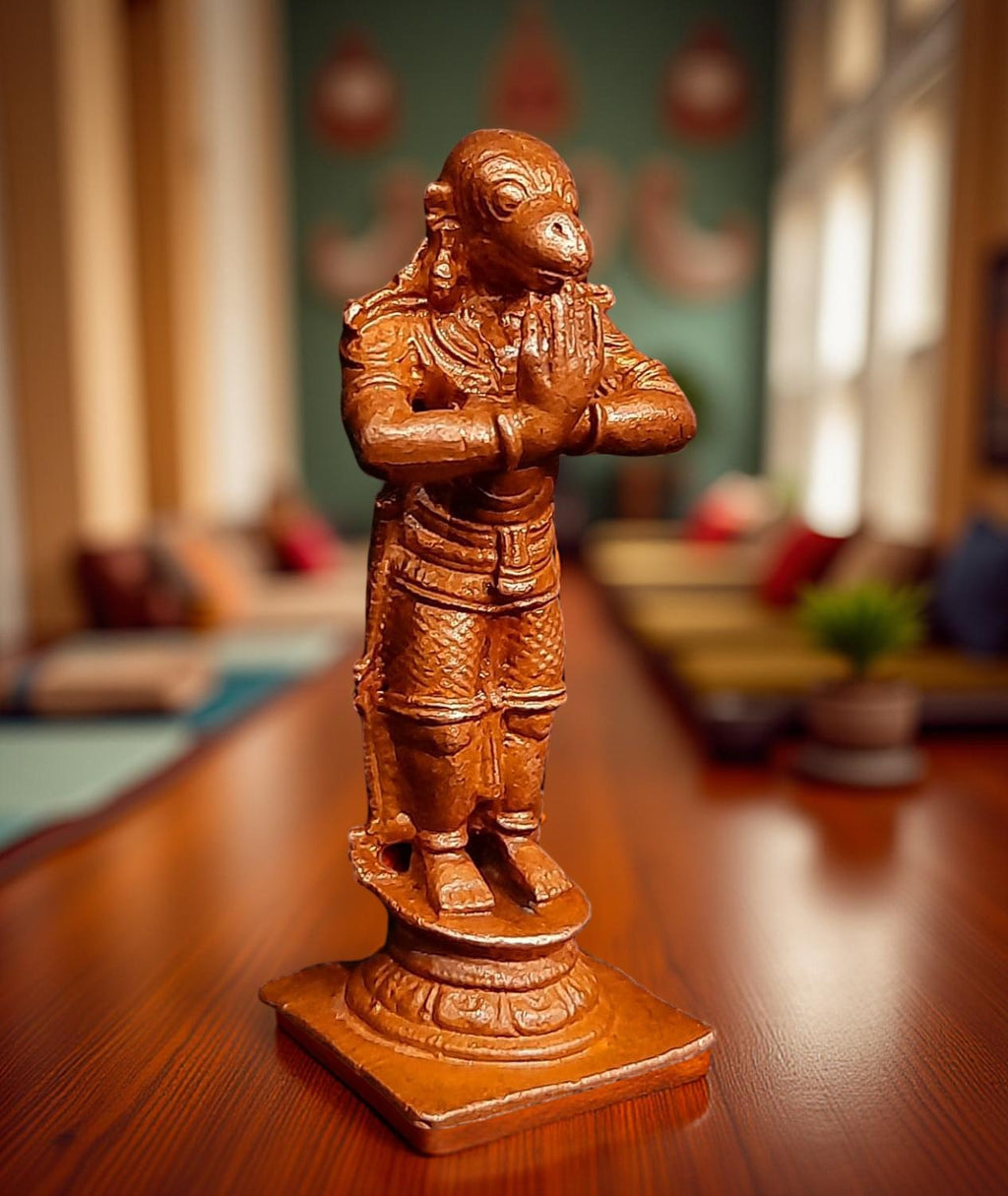 Brown Copper God Idols Hanuman, 2.3 Inches, 60G, Patina Antique Finish, Pack Of 1 Piece