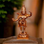 Reddish-Brown Copper Idols Of God Rama, Hand Made, 2 Inches, 35 Gm, Patina Antique Finish, Pack Of 1 Piece