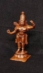 Reddish-Brown Copper Idols Of God Rama, Hand Made, 2 Inches, 35 Gm, Patina Antique Finish, Pack Of 1 Piece