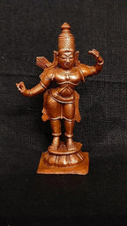 Reddish-Brown Copper Idols Of God Rama, Hand Made, 2 Inches, 35 Gm, Patina Antique Finish, Pack Of 1 Piece